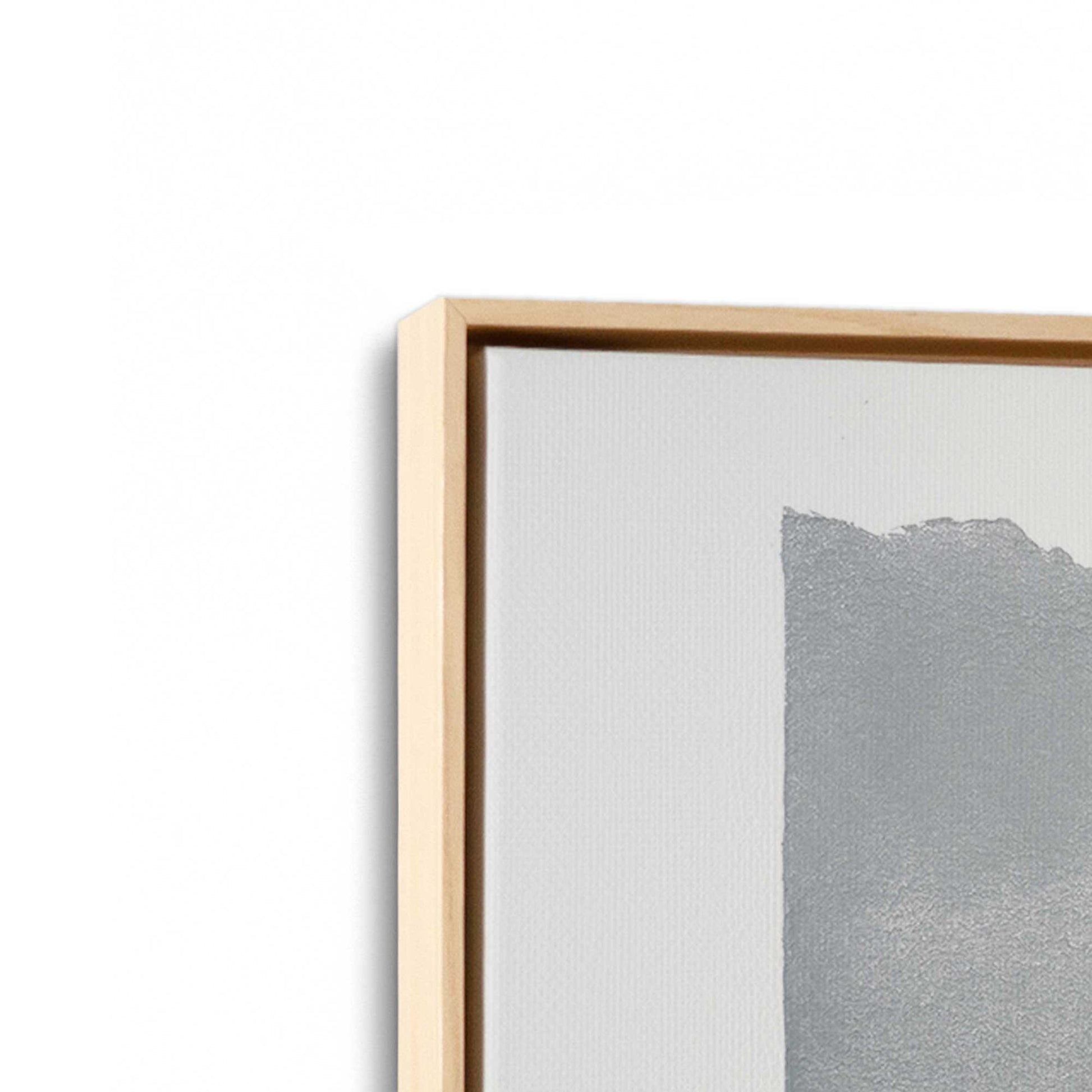 [Color:American Maple], Picture of art in a American Maple frame at an angle