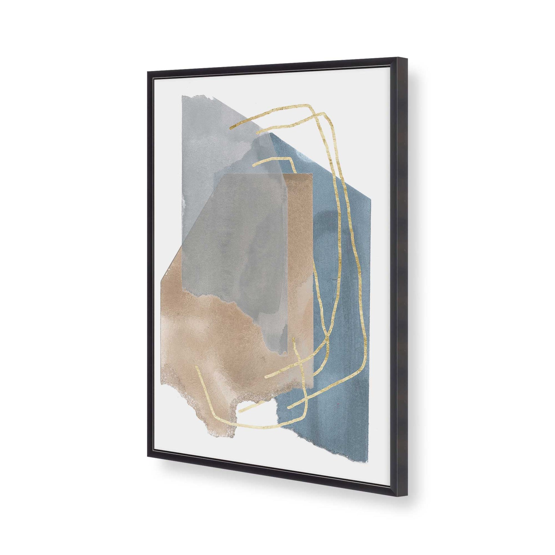 [Color:Weathered Zinc], Picture of art in a Weathered Zinc frame of the corner