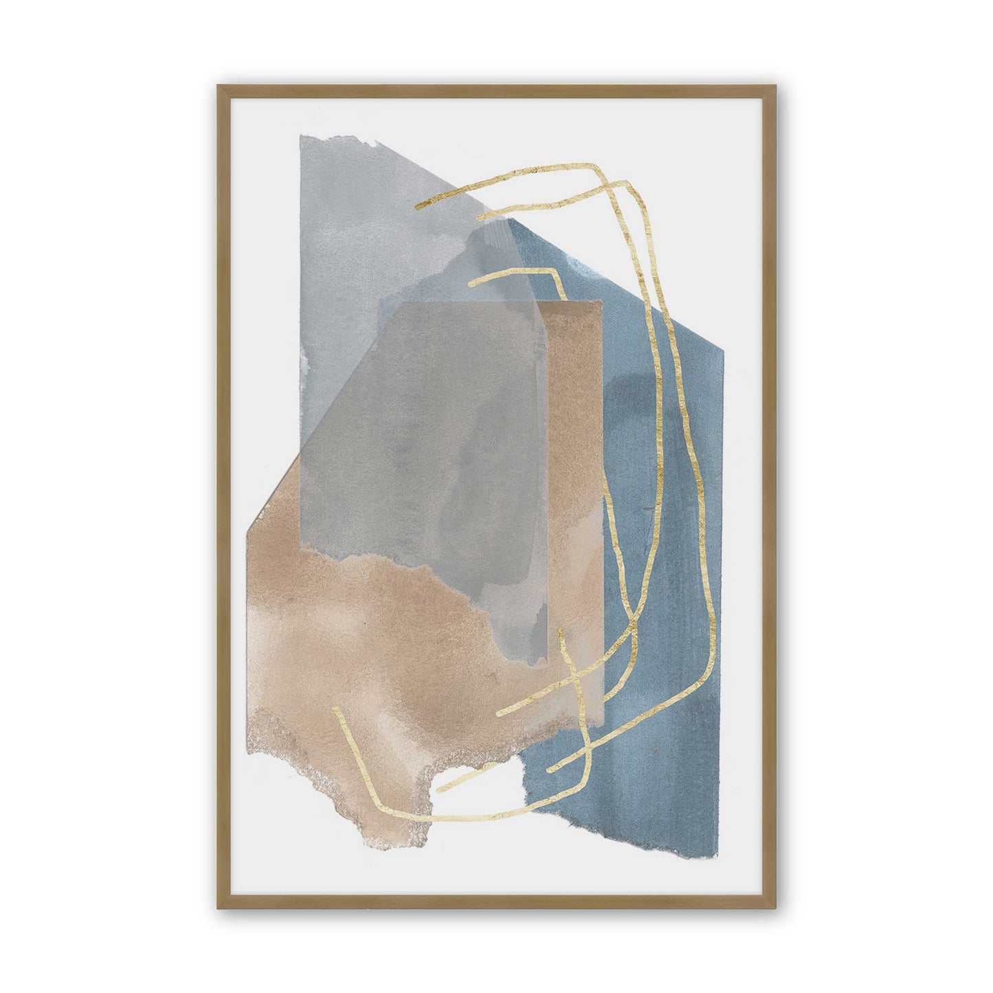 [Color:Brushed Gold], Picture of art in a Brushed Gold frame
