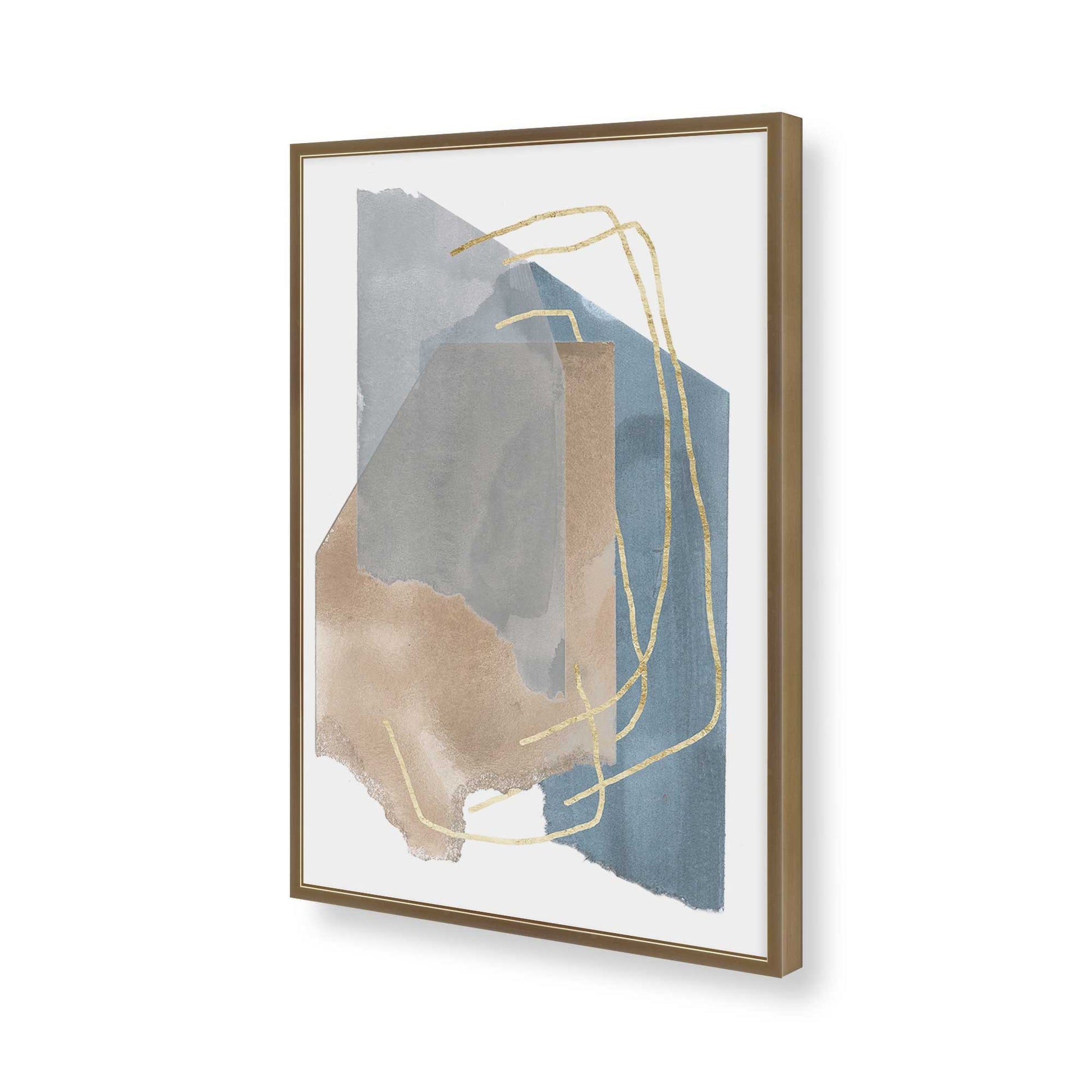 [Color:Brushed Gold], Picture of art in a Brushed Gold frame of the corner