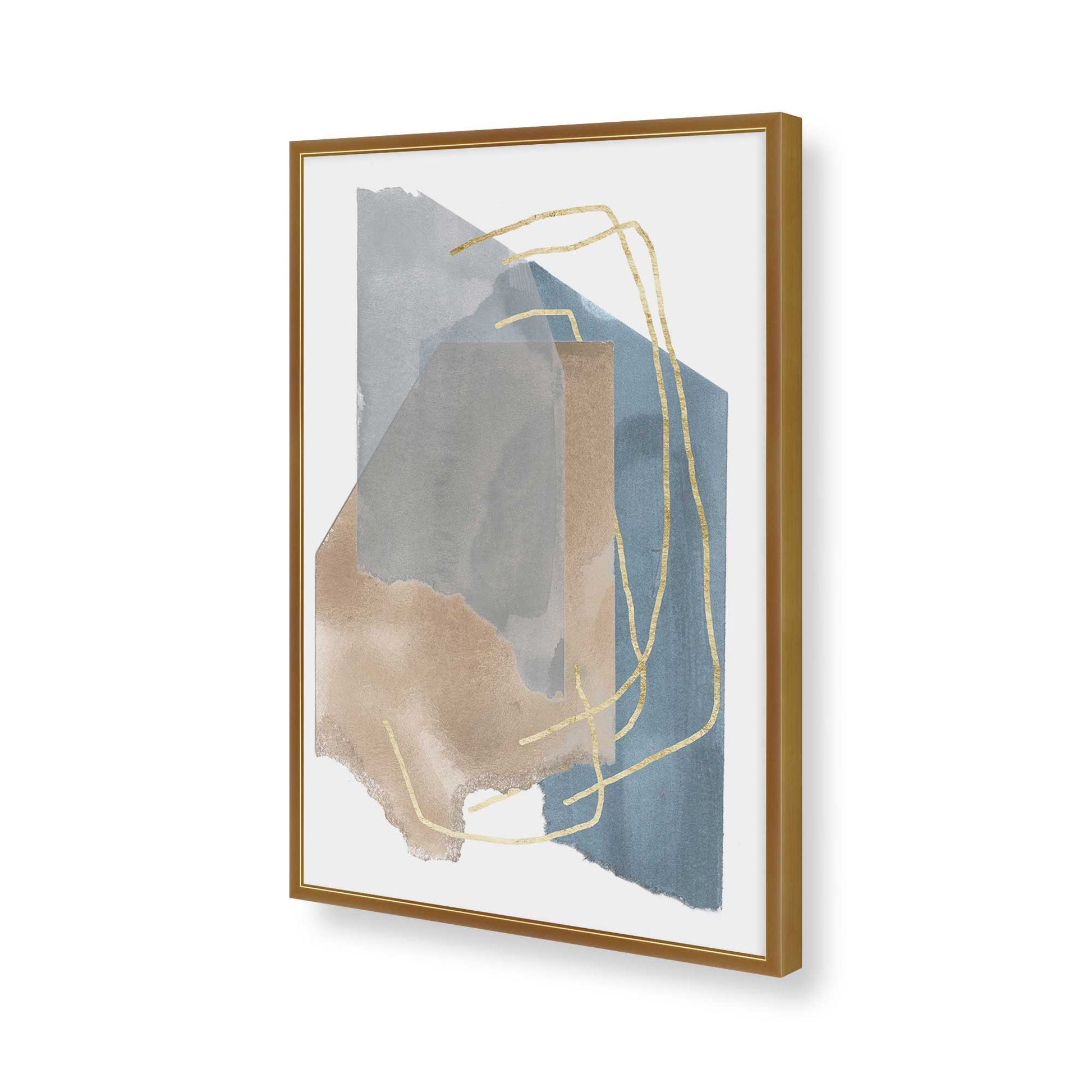 [Color:Polished Gold], Picture of art in a Polished Gold frame of the corner