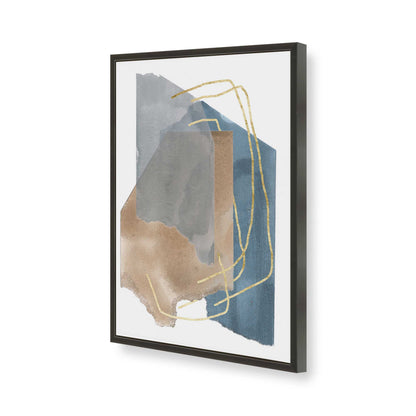 [Color:Satin Black], Picture of art in a Satin Black frame of the corner