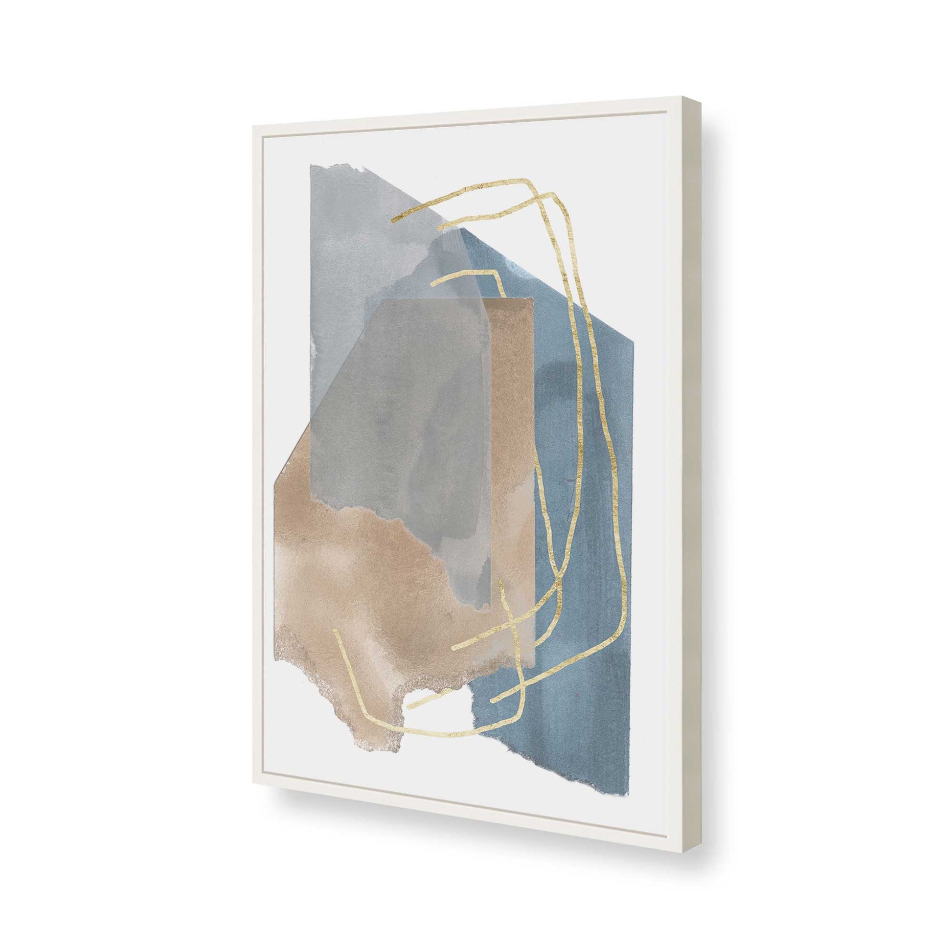 [Color:Opaque White], Picture of art in a Opaque White frame of the corner