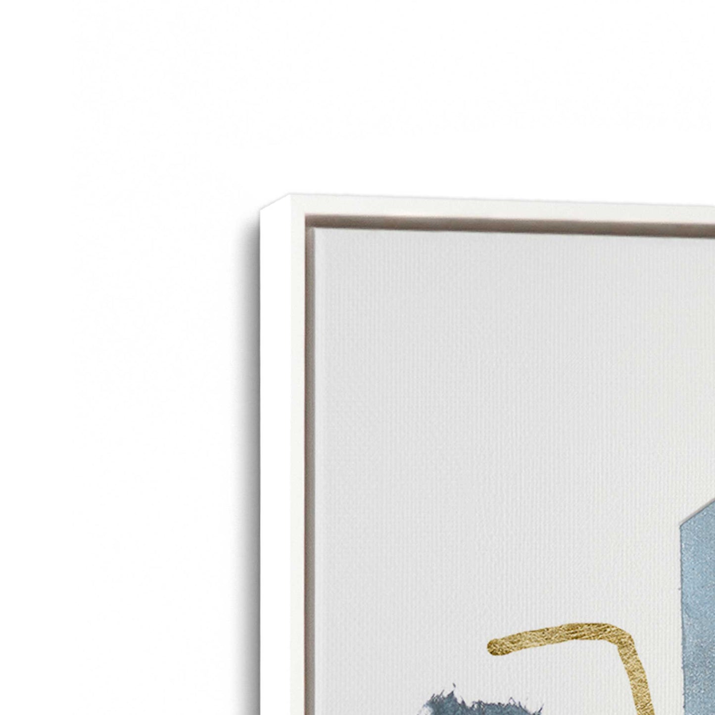 [Color:Opaque White], Picture of art in a White frame at an angle