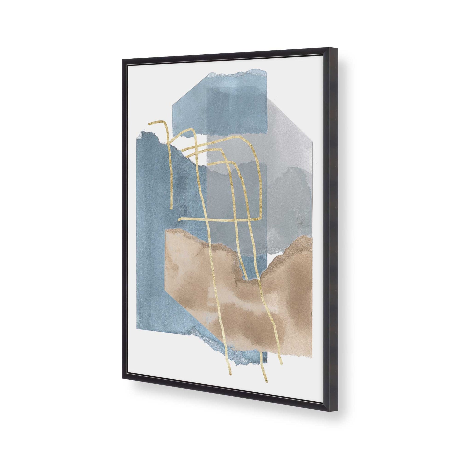 [Color:Weathered Zinc], Picture of art in a Weathered Zinc frame of the corner