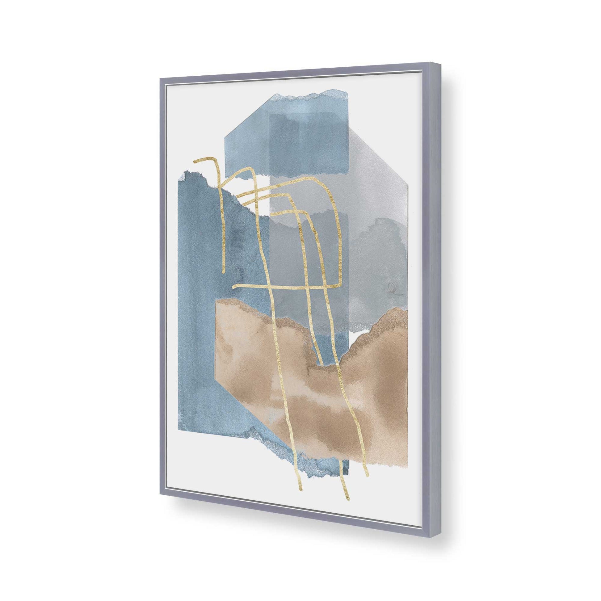[Color:Polished Chrome], Picture of art in a Polished Chrome frame of the corner