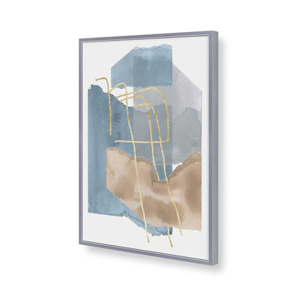 [Color:Polished Chrome], Picture of art in a Polished Chrome frame of the corner