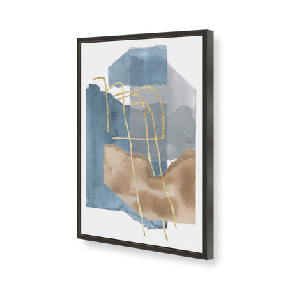 [Color:Satin Black], Picture of art in a Satin Black frame of the corner