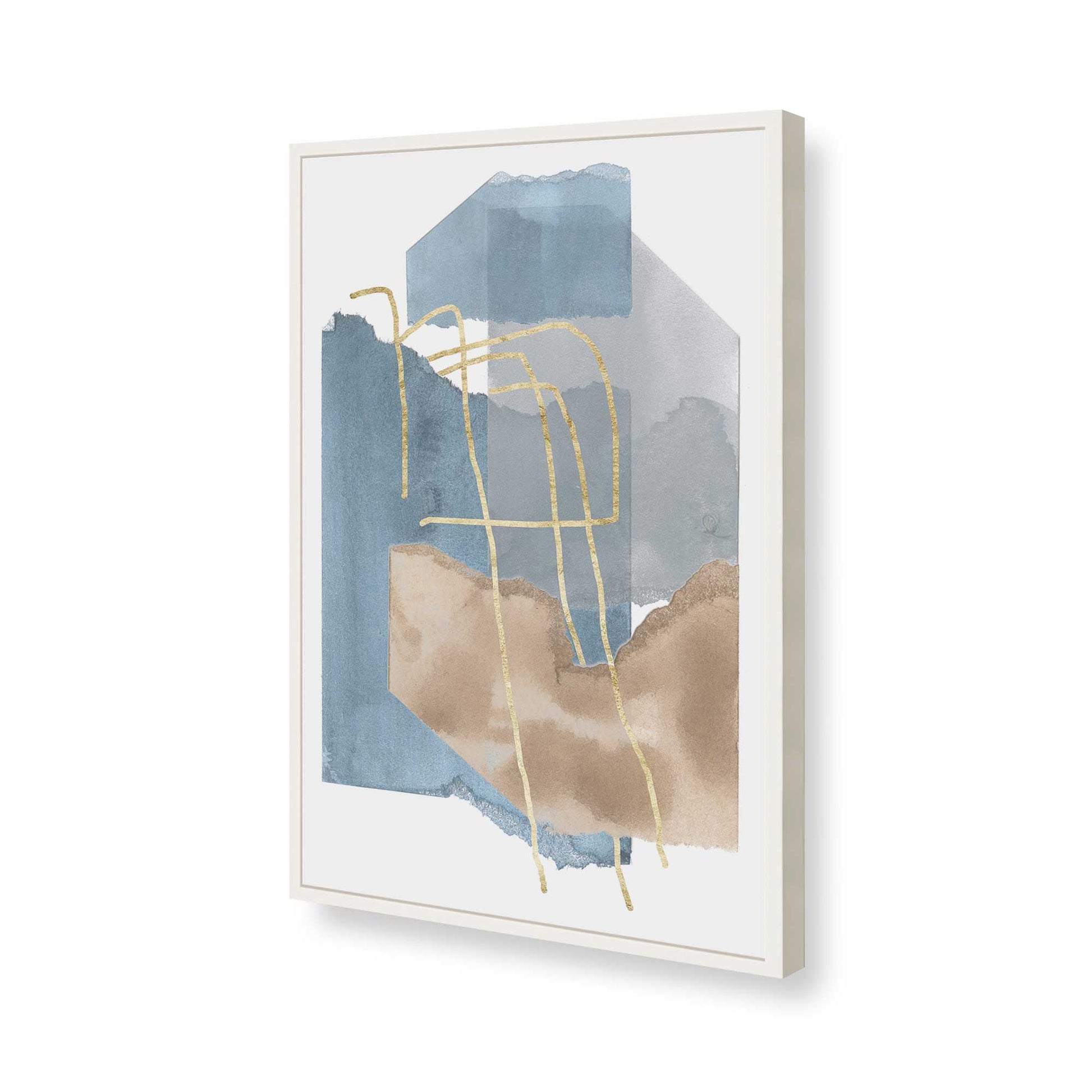 [Color:Opaque White], Picture of art in a Opaque White frame of the corner