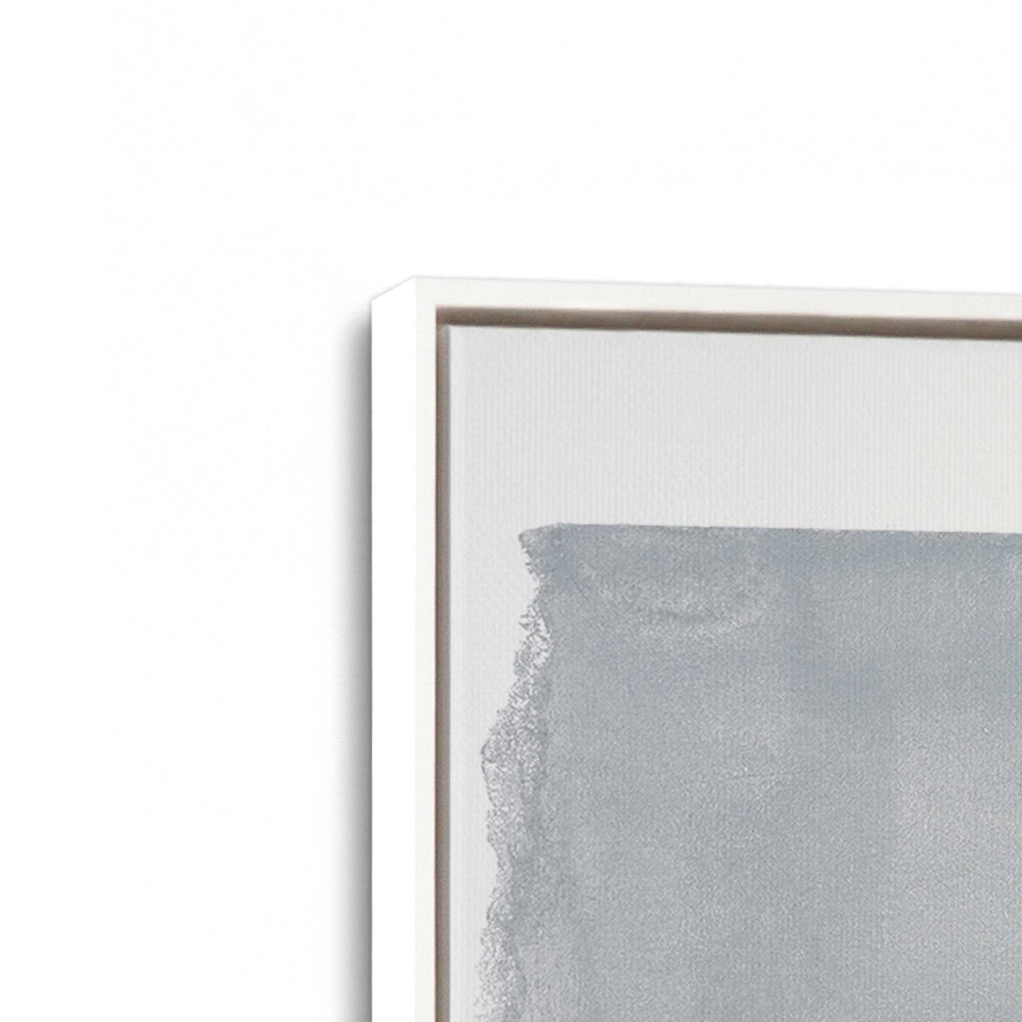 [Color:Opaque White], Picture of art in a White frame at an angle