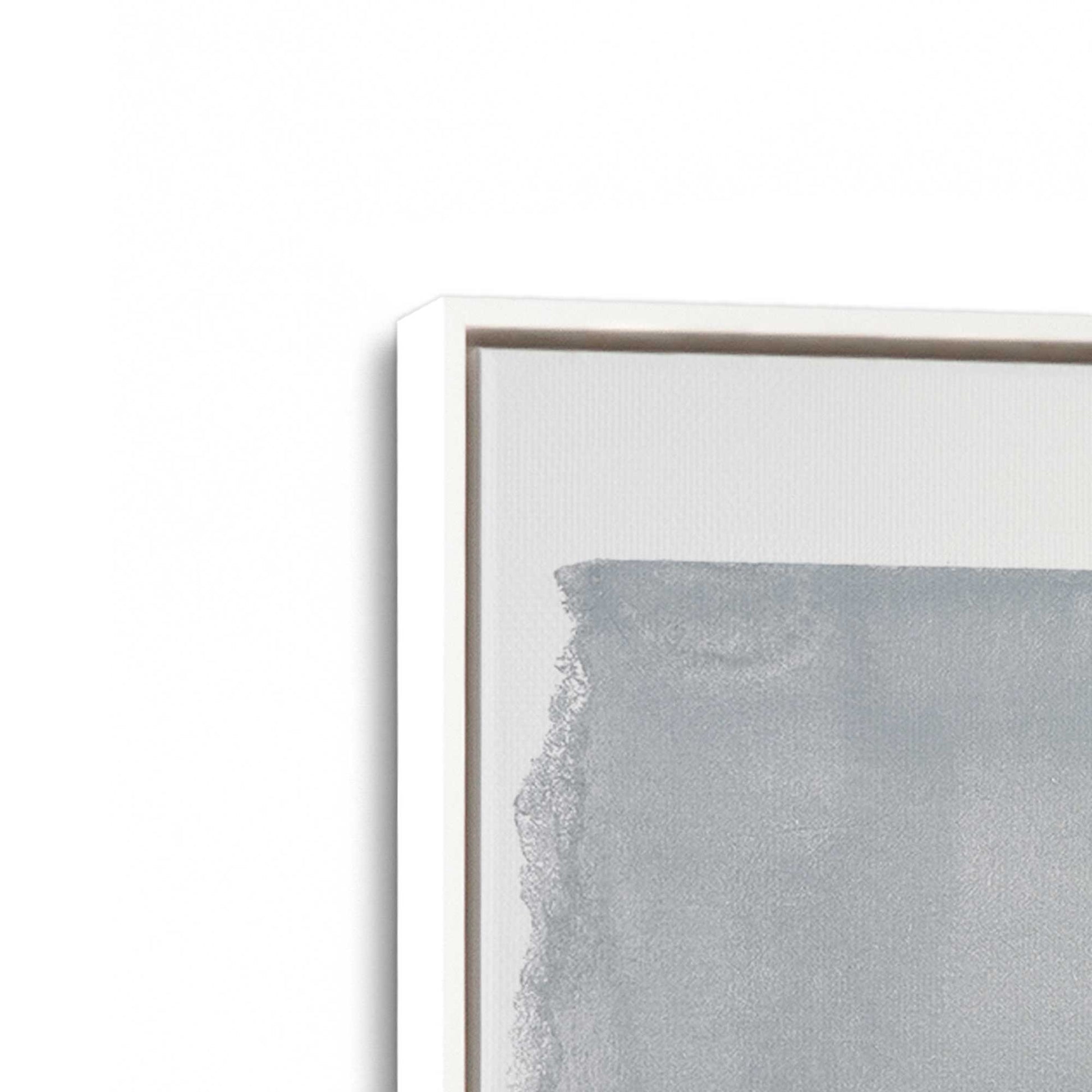 [Color:Opaque White], Picture of art in a White frame at an angle