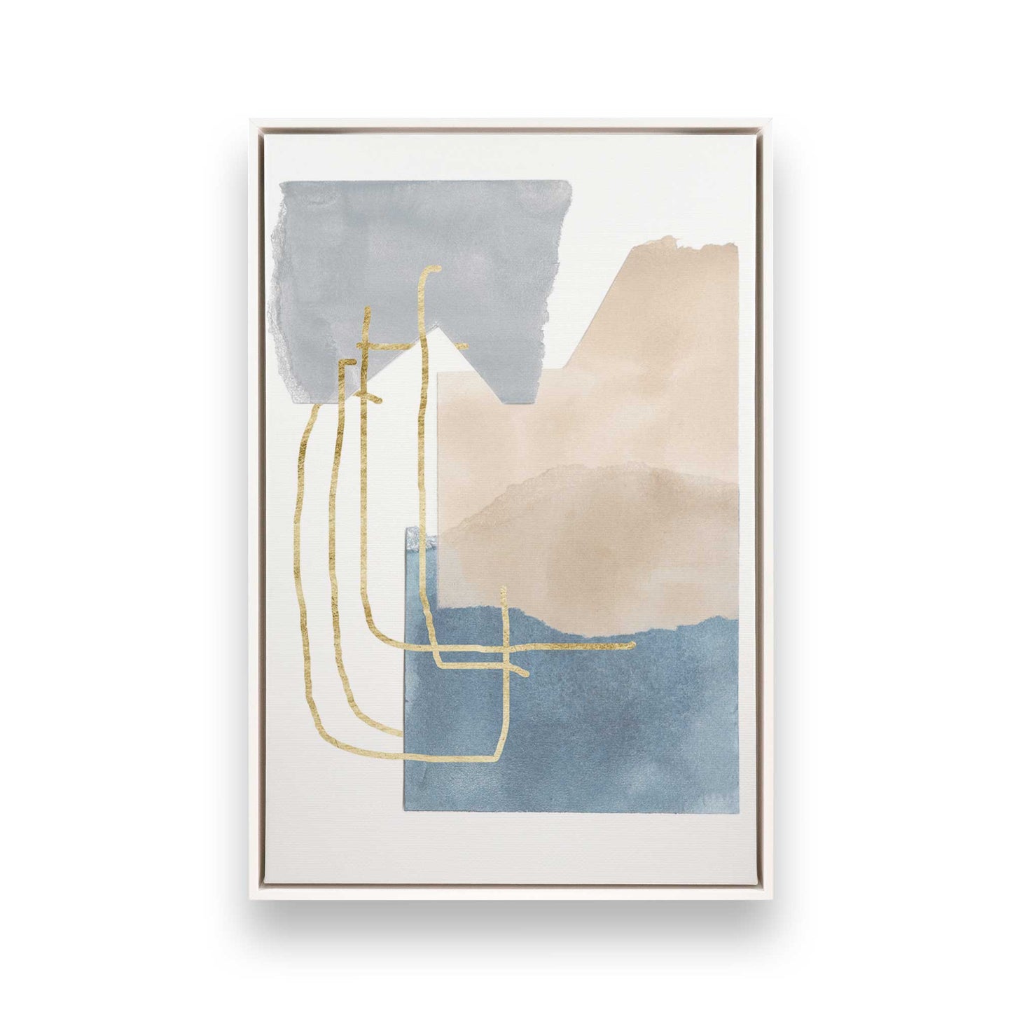[Color:Opaque White], Picture of art in a White frame