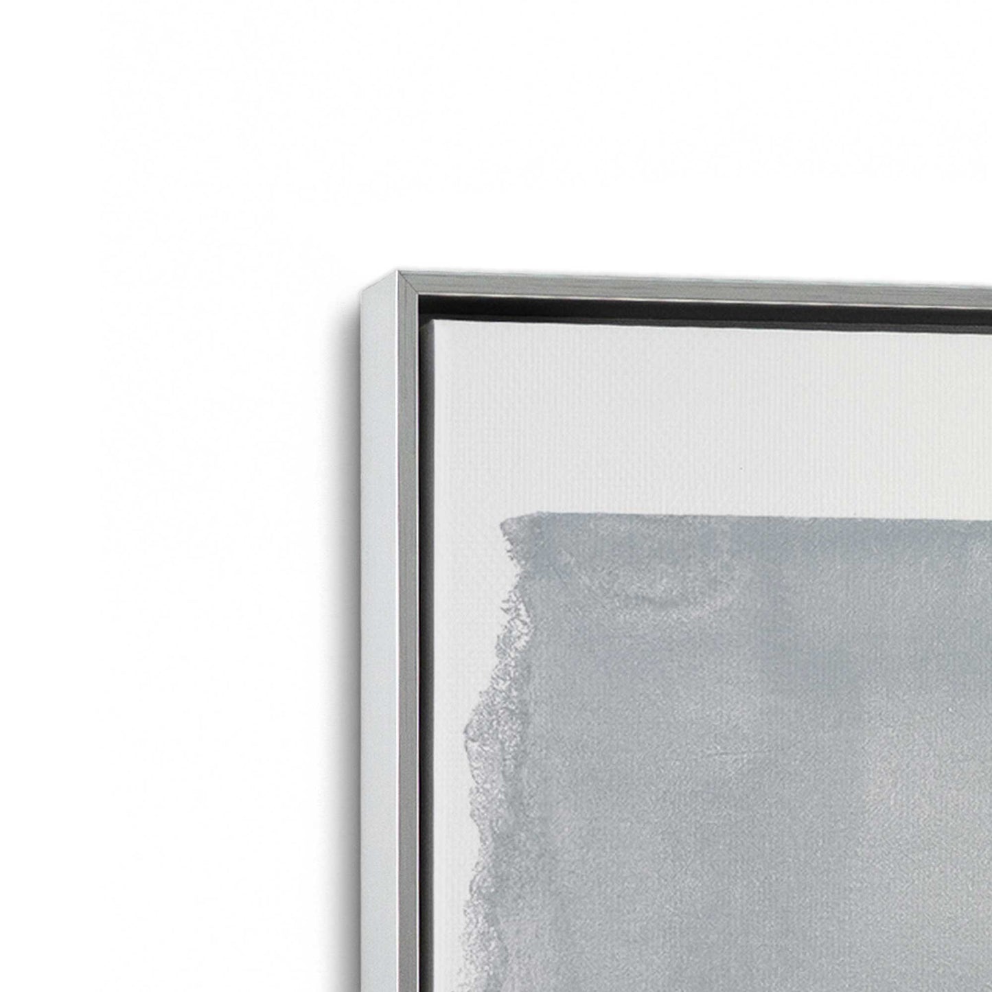 [Color:Polished Chrome], Picture of art in a Polished Chrome frame at an angle