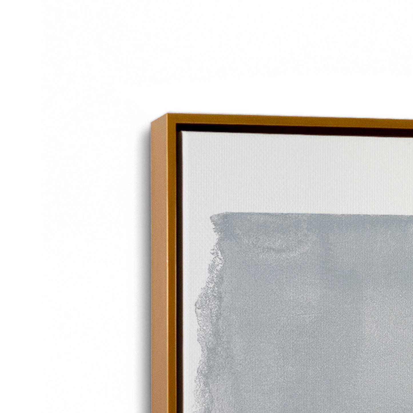 [Color:Polished Gold], Picture of art in a Polished Gold frame at an angle