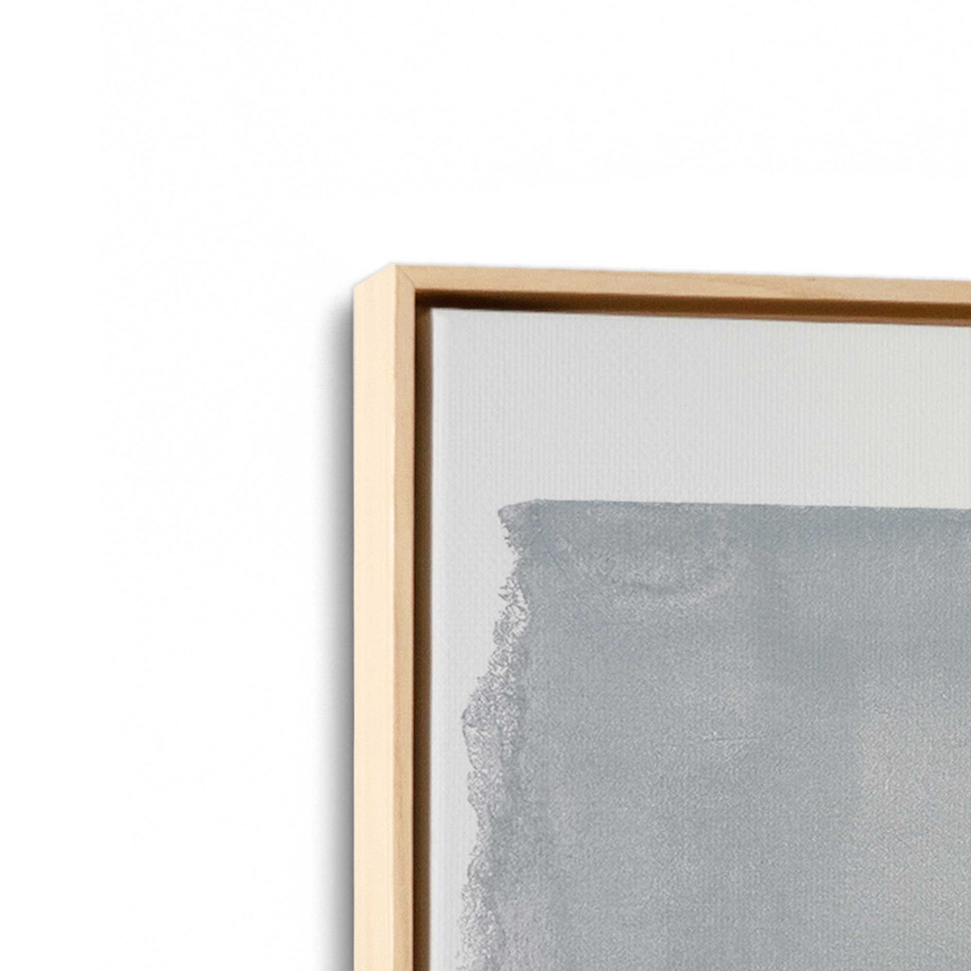 [Color:American Maple], Picture of art in a American Maple frame at an angle