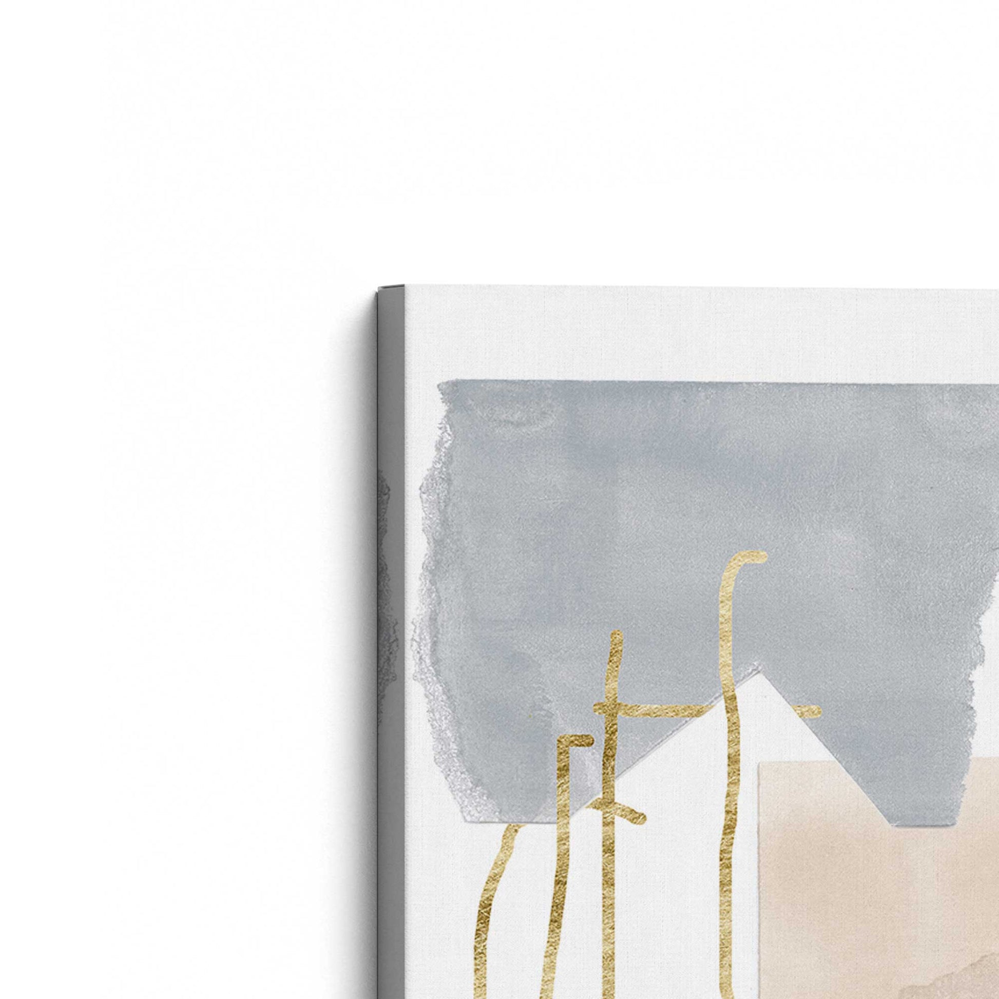 [Color:Stretched Canvas], Picture of the corner of the art