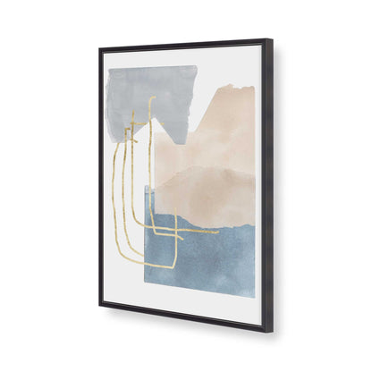 [Color:Weathered Zinc], Picture of art in a Weathered Zinc frame of the corner