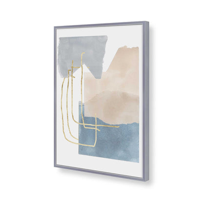 [Color:Polished Chrome], Picture of art in a Polished Chrome frame of the corner