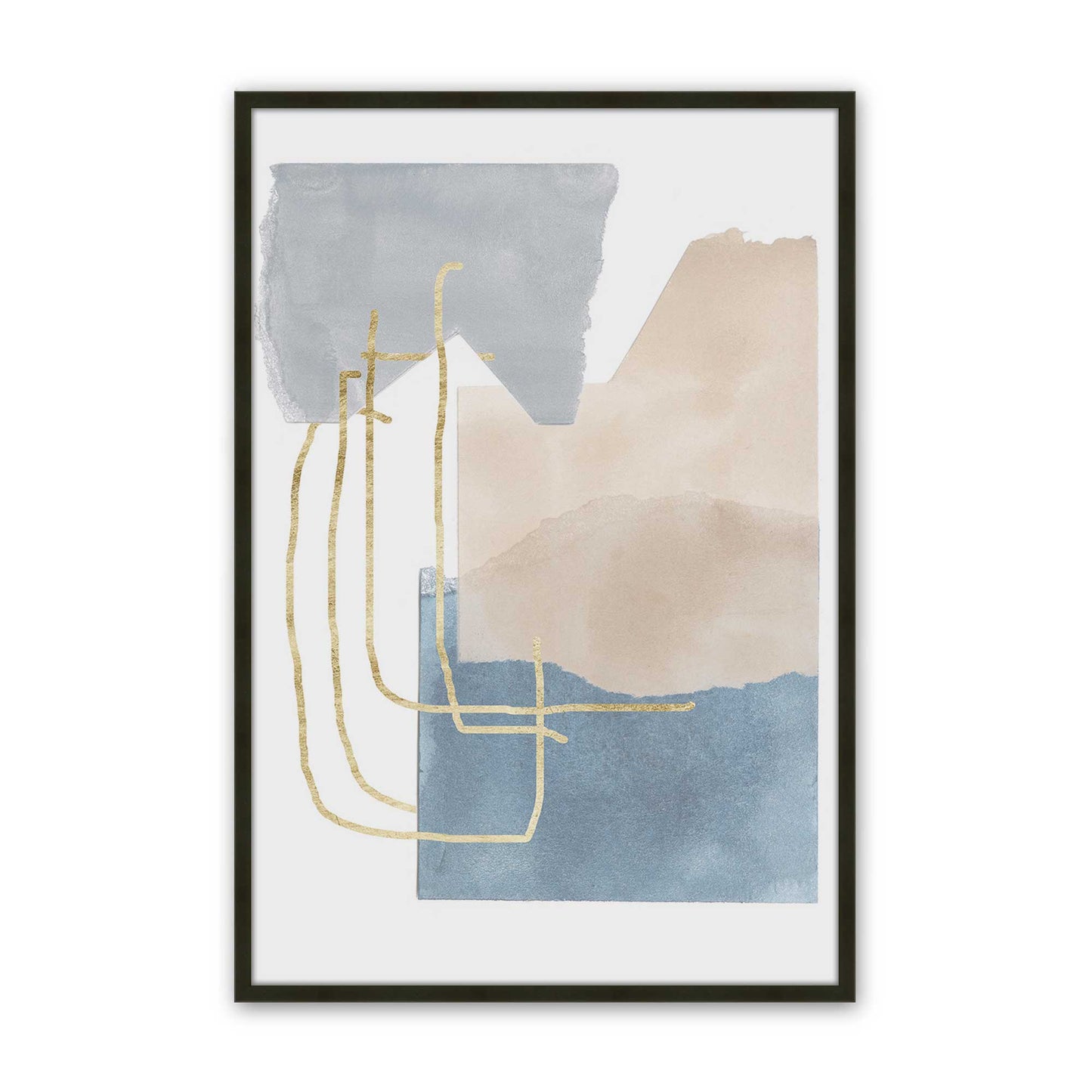 [Color:Satin Black], Picture of art in a Satin Black frame