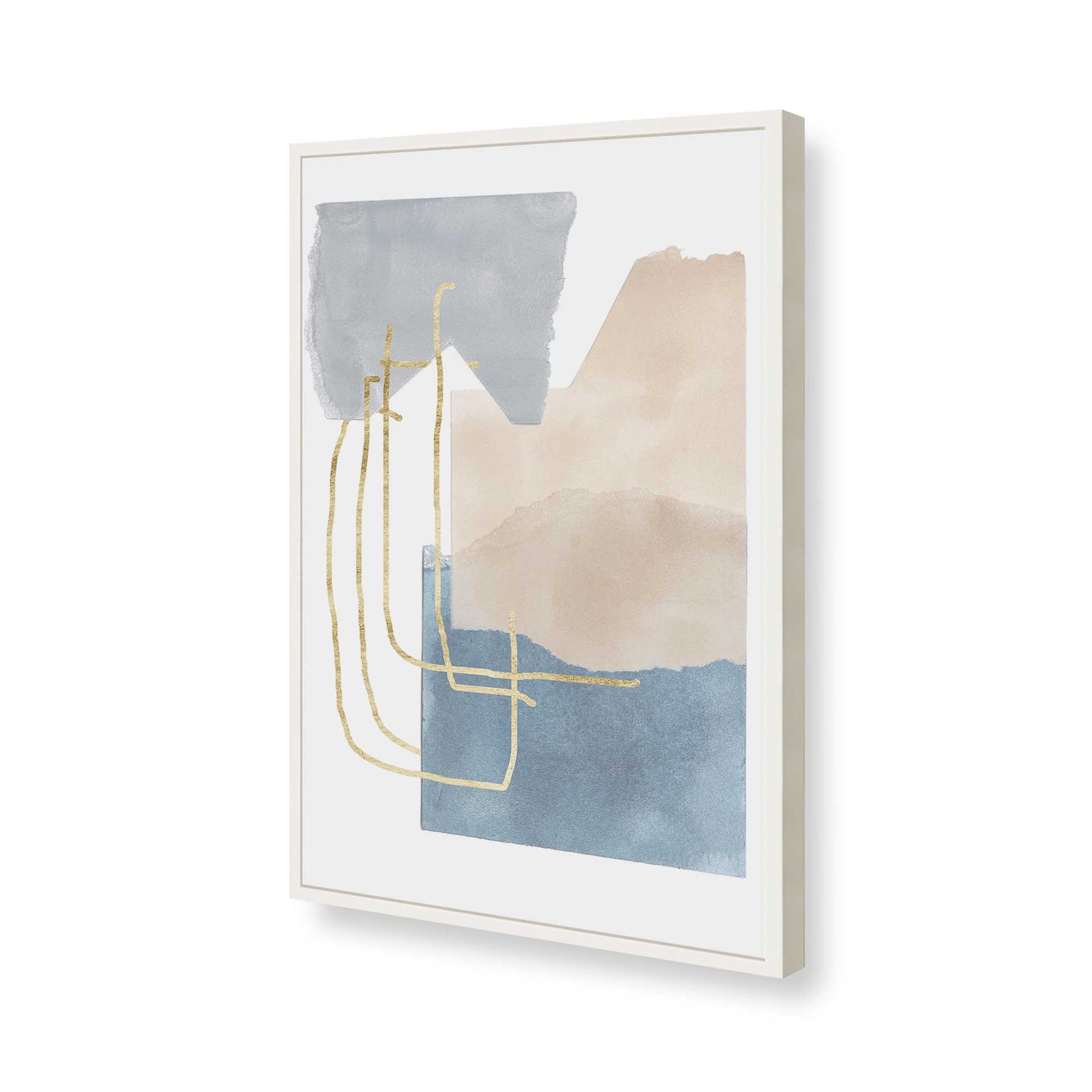[Color:Opaque White], Picture of art in a Opaque White frame of the corner