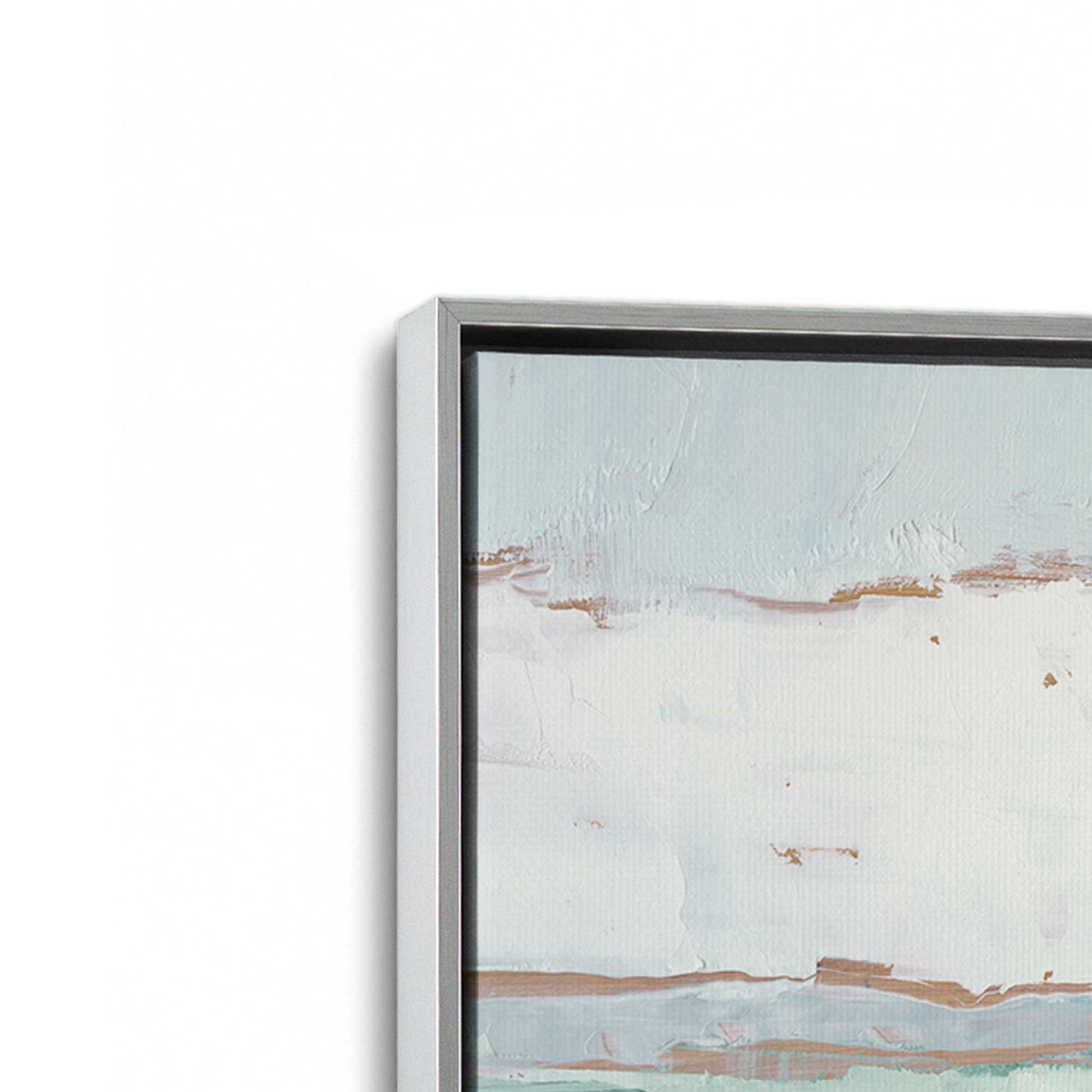 [Color:Polished Chrome], Picture of art in a Polished Chrome frame at an angle