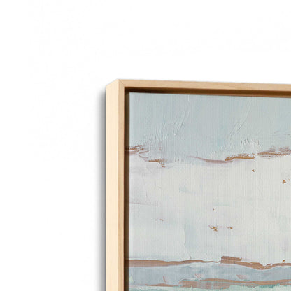 [Color:American Maple], Picture of art in a American Maple frame at an angle