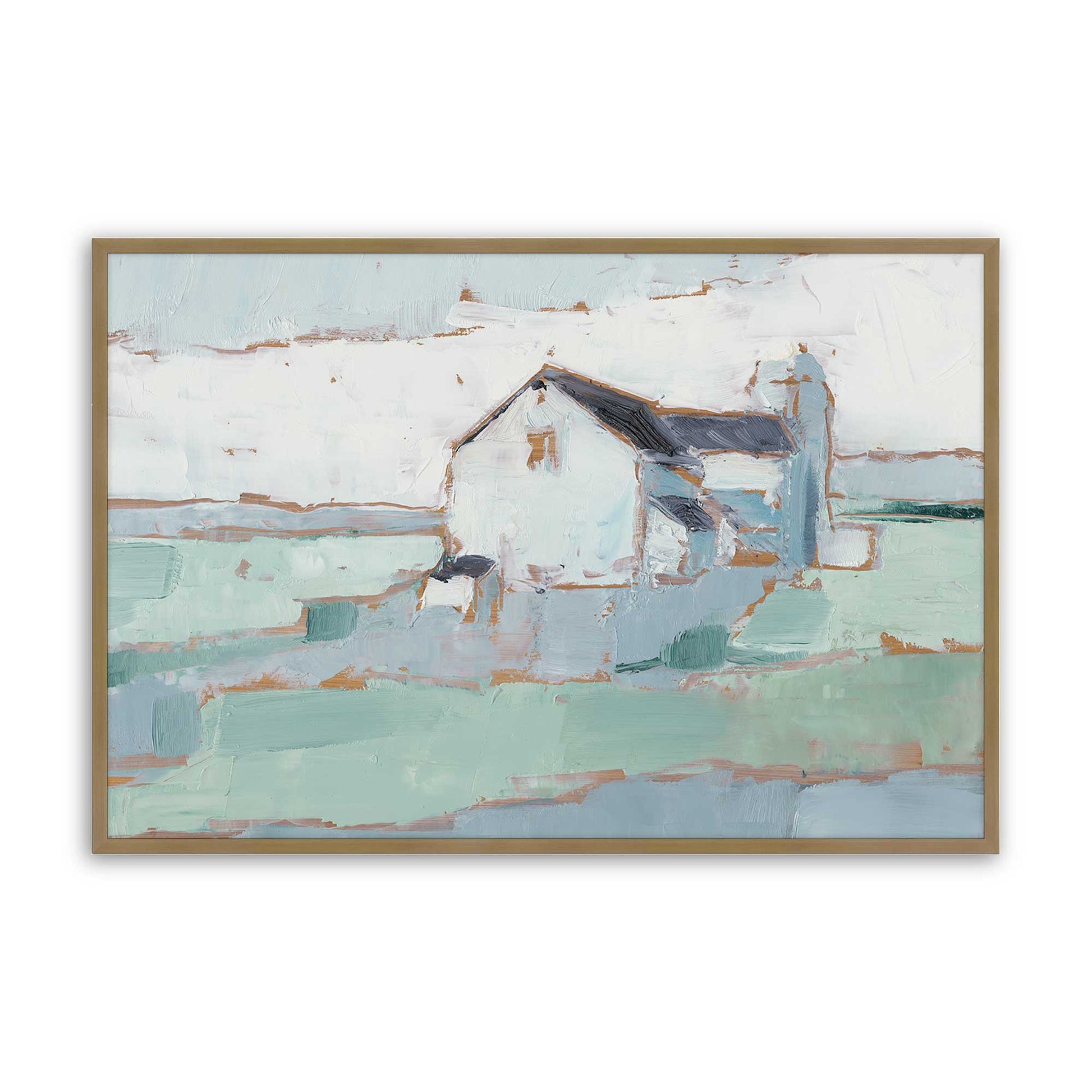 [Color:Brushed Gold], Picture of art in a Brushed Gold frame