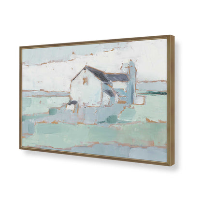 [Color:Brushed Gold], Picture of art in a Brushed Gold frame of the corner