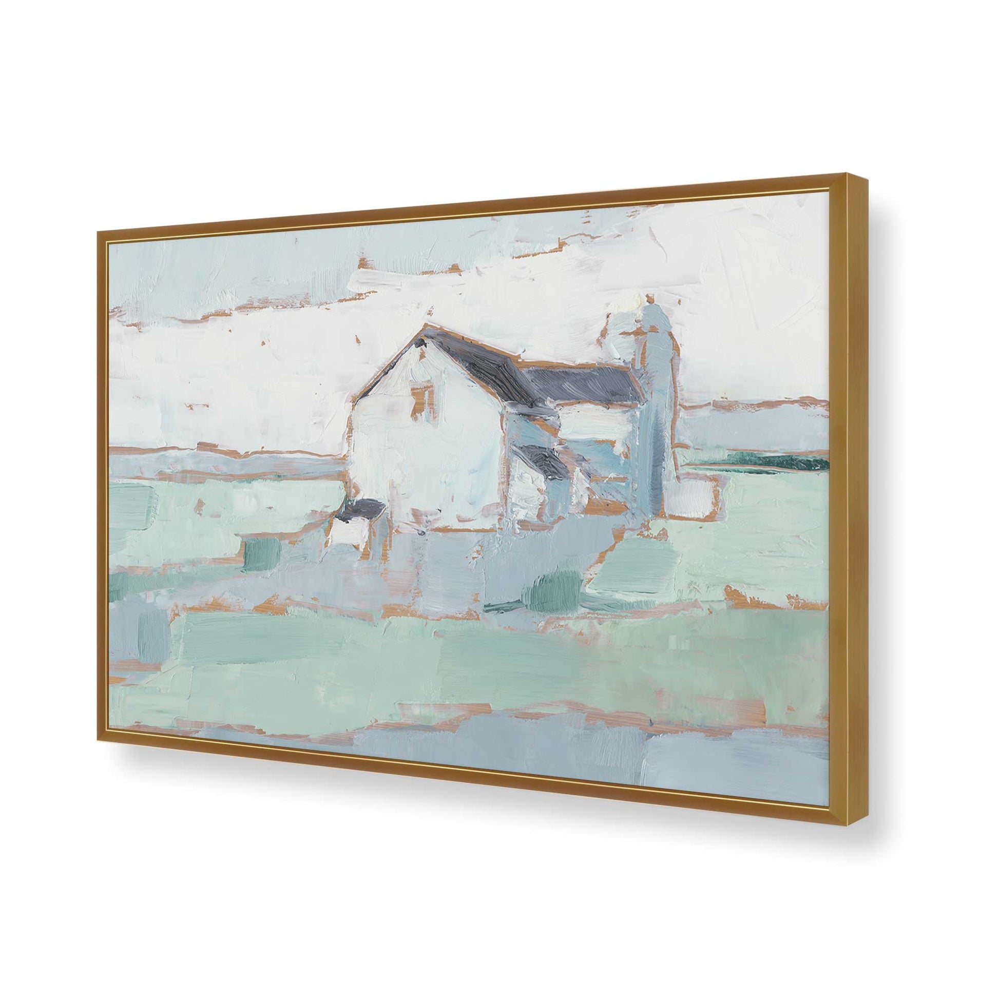 [Color:Polished Gold], Picture of art in a Polished Gold frame of the corner