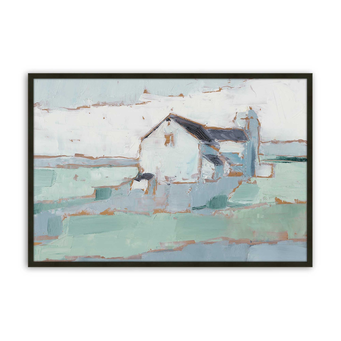[Color:Satin Black], Picture of art in a Satin Black frame