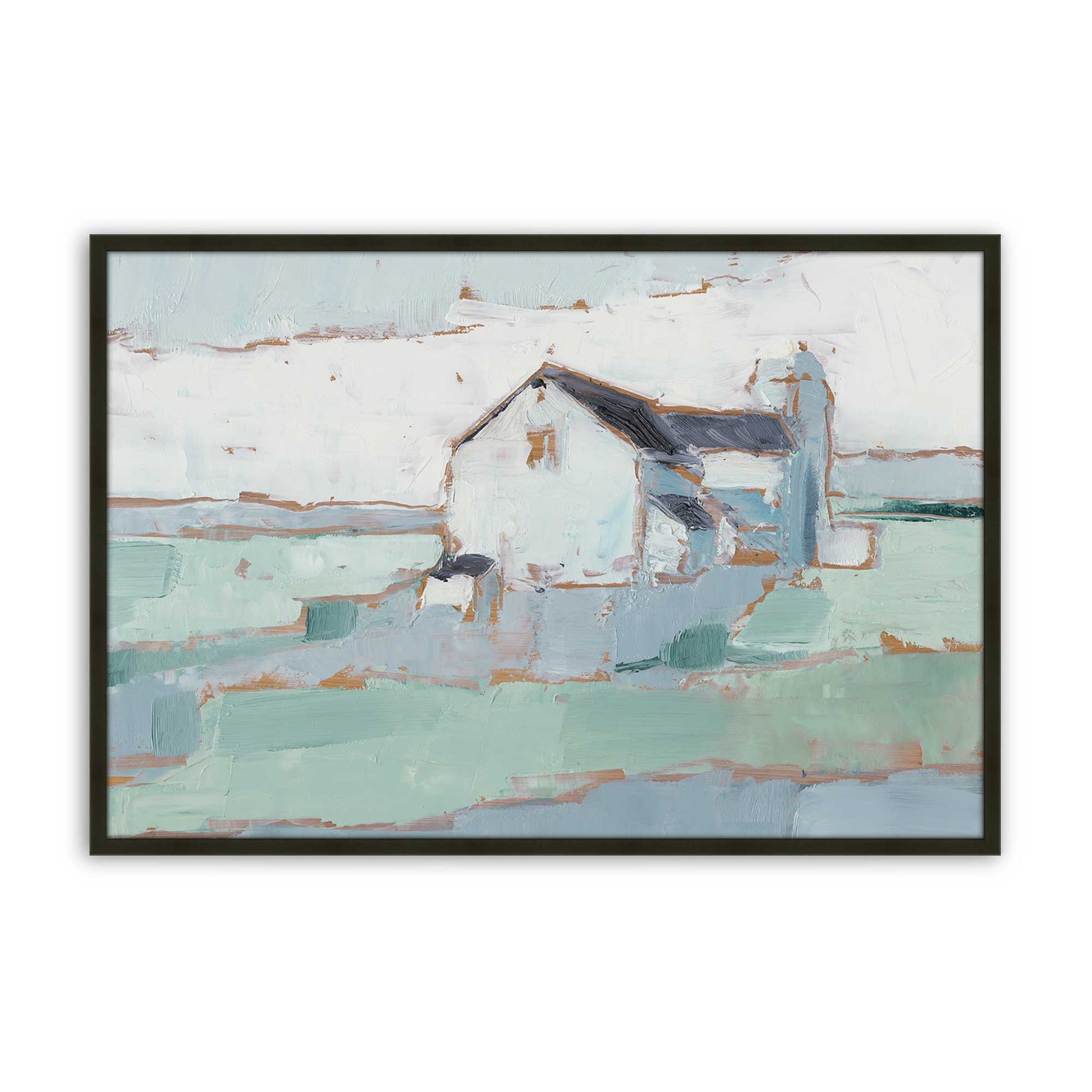 [Color:Satin Black], Picture of art in a Satin Black frame