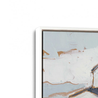 [Color:Opaque White], Picture of art in a White frame at an angle