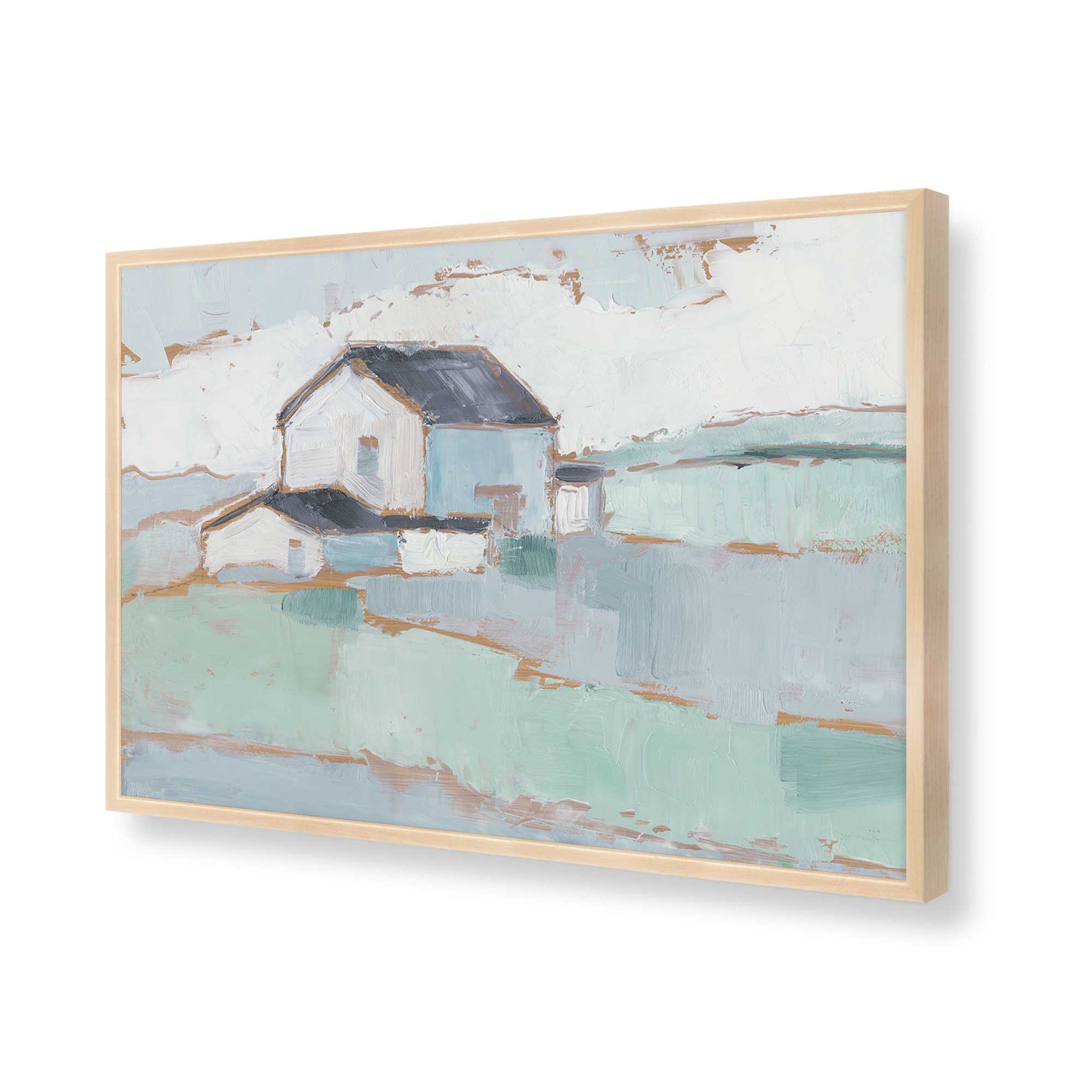 [Color:Raw Maple], Picture of art in a Raw Maple frame of the corner