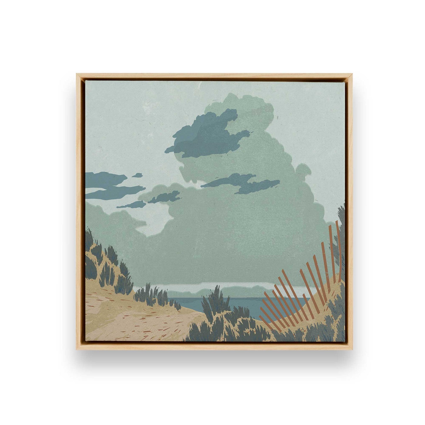 [Color:American Maple], Picture of art in a American Maple frame