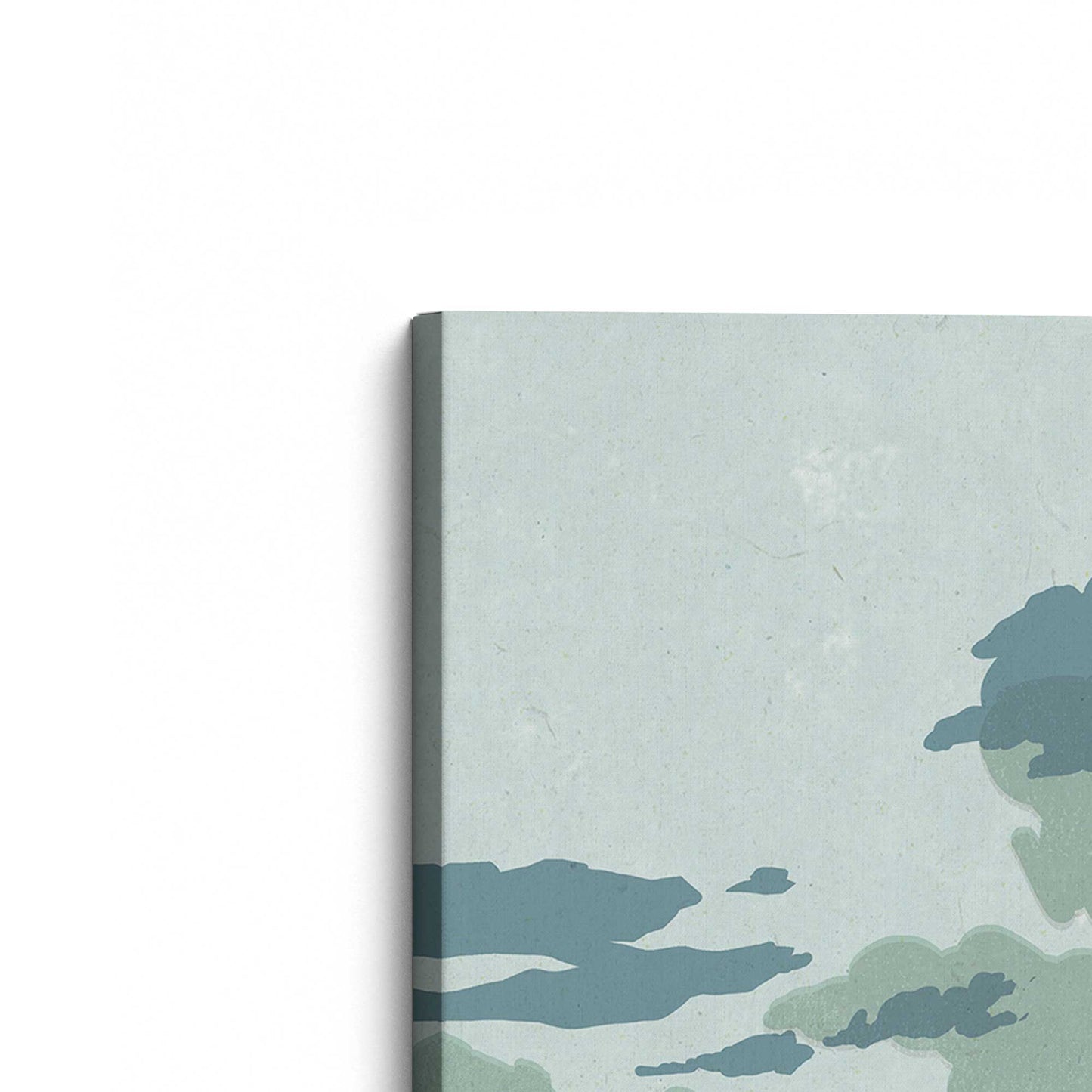 [Color:Stretched Canvas], Picture of art at an angle