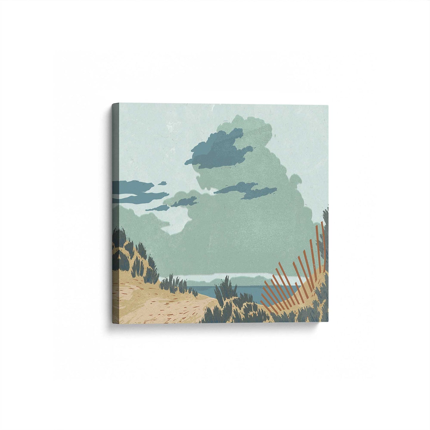 [Color:Stretched Canvas], Picture of the corner of the art