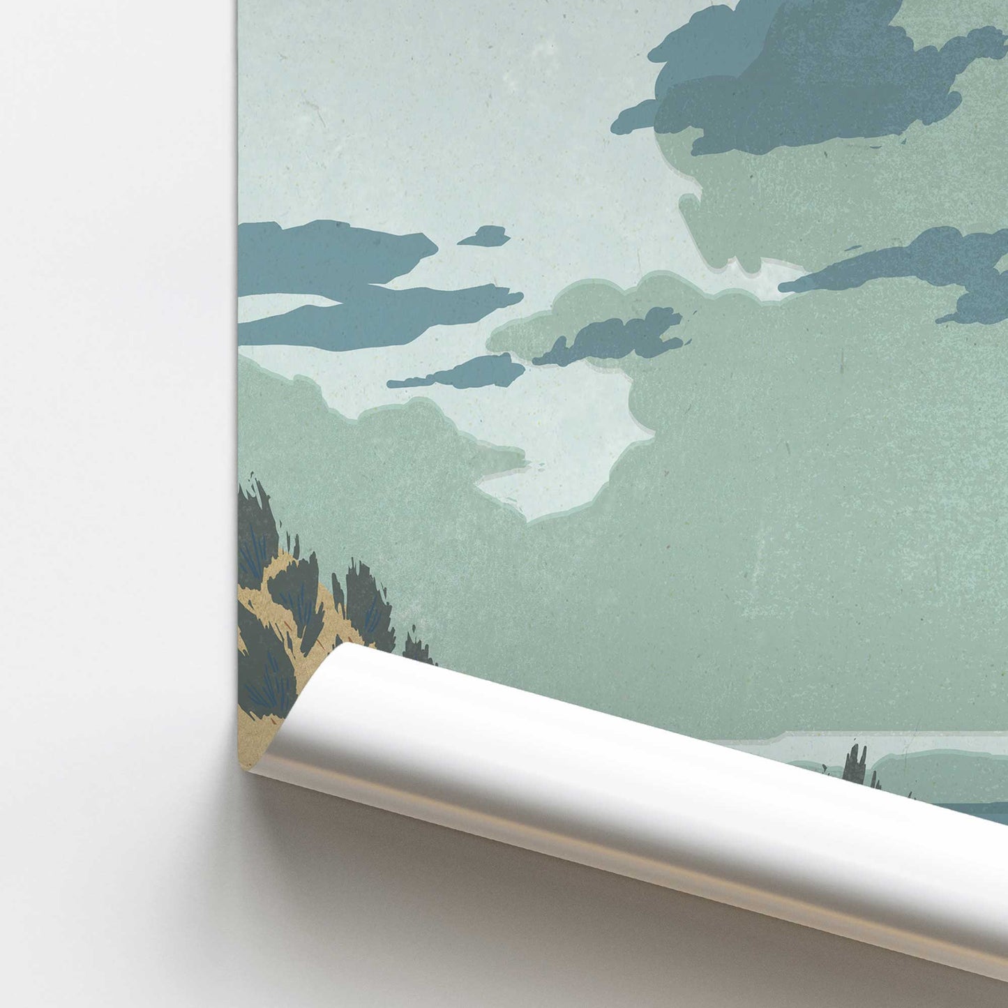 [color:Rolled Print], Picture of close up of art