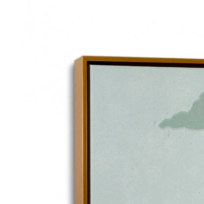 [Color:Polished Gold], Picture of art in a Polished Gold frame at an angle