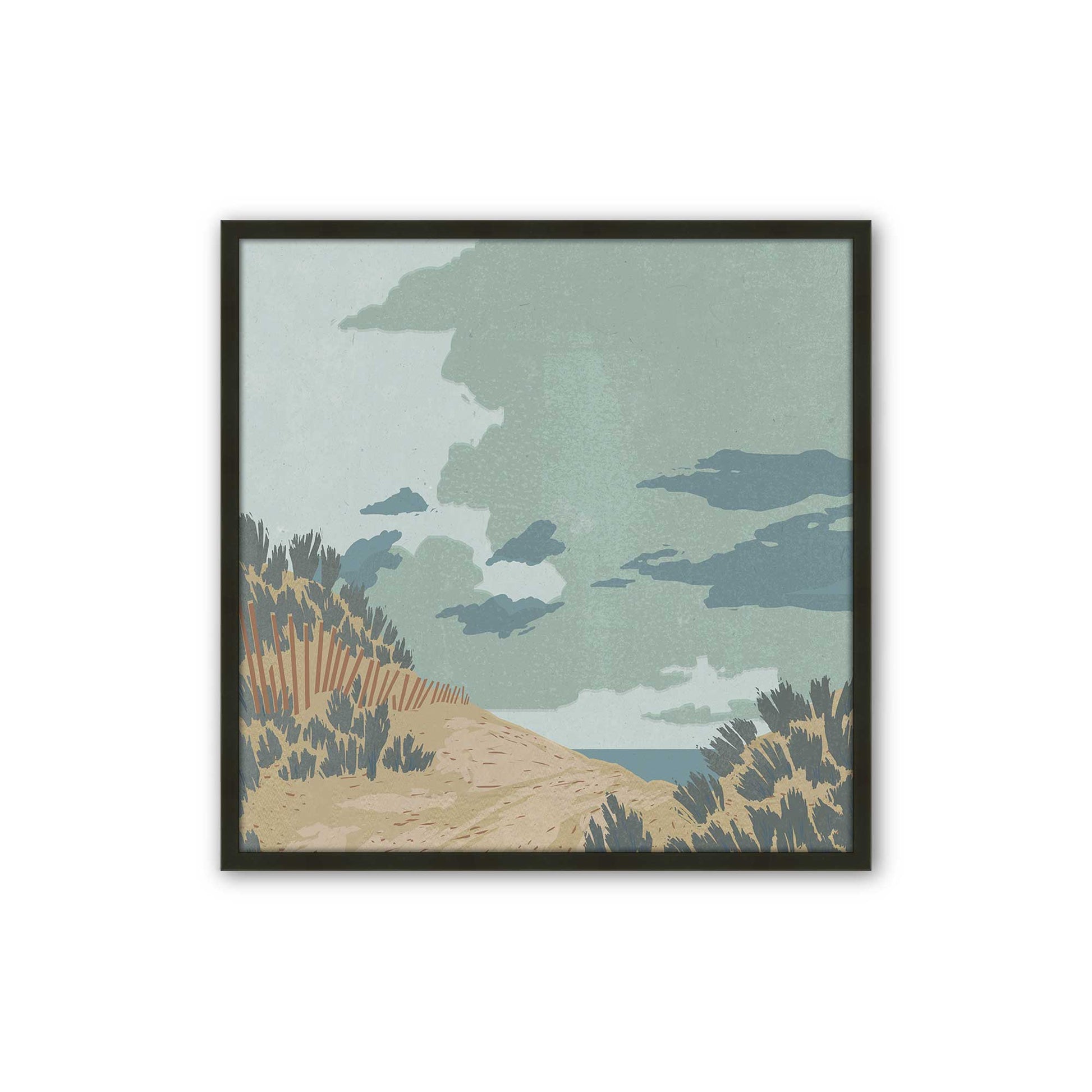 [Color:Satin Black], Picture of art in a Satin Black frame