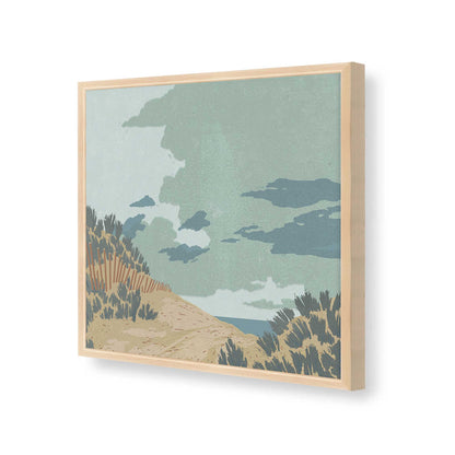 [Color:Raw Maple], Picture of art in a Raw Maple frame at an angle