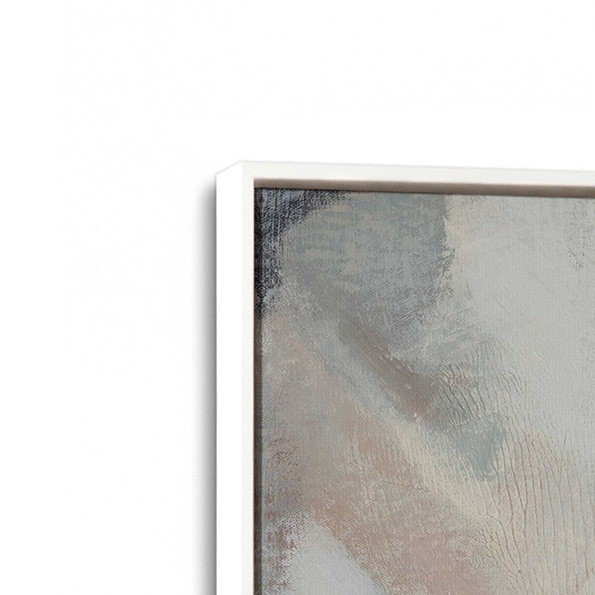 [Color:Opaque White], Picture of art in a White frame at an angle