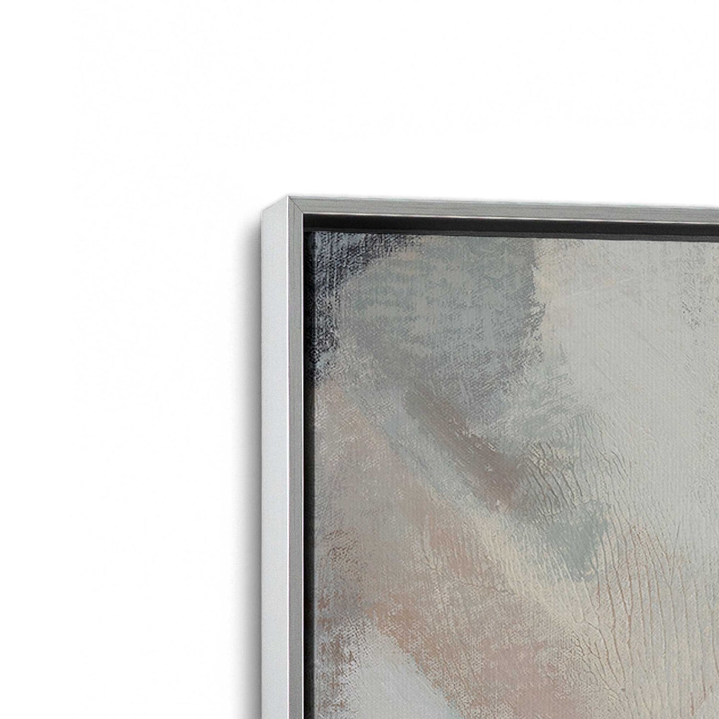 [Color:Polished Chrome], Picture of art in a Polished Chrome frame at an angle