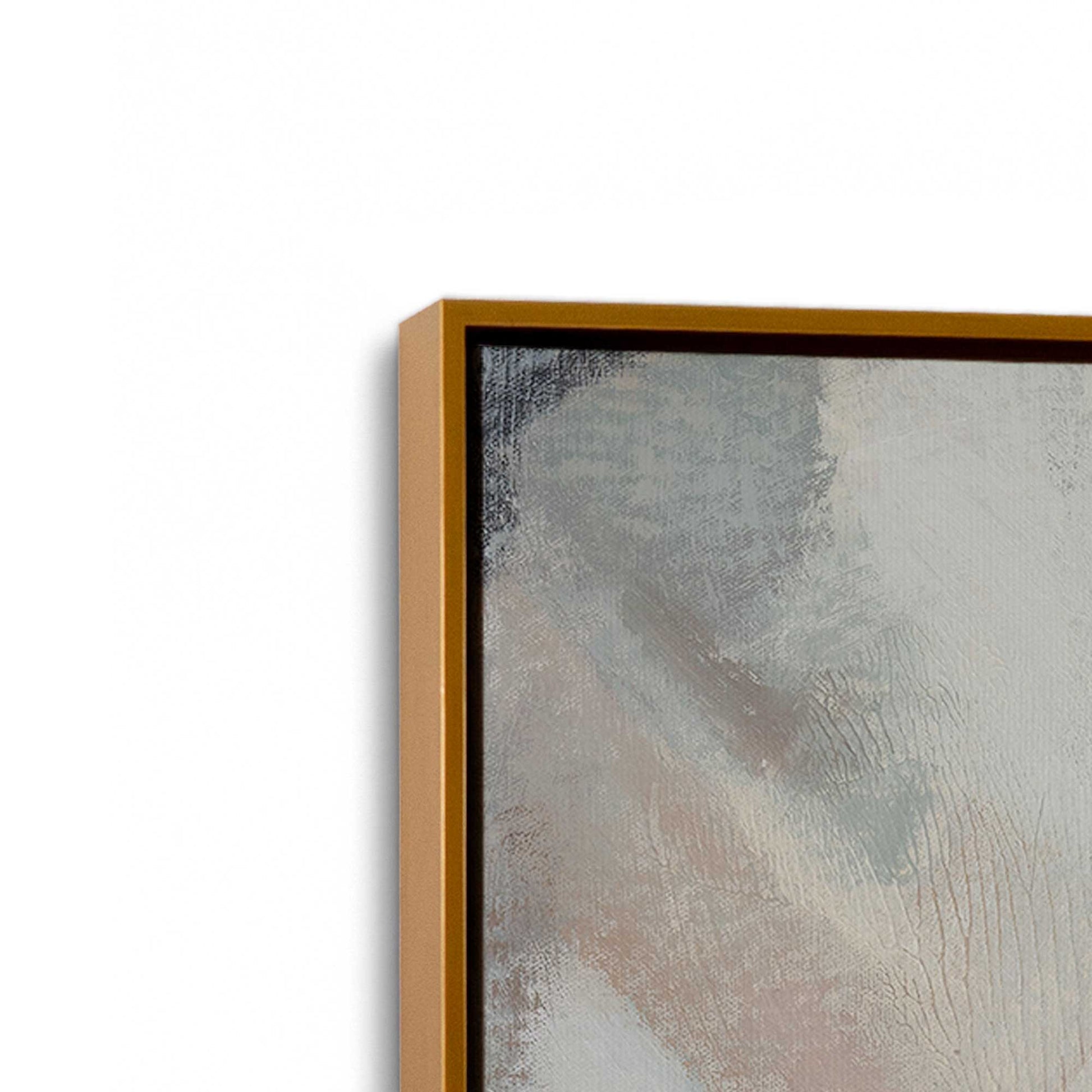 [Color:Polished Gold], Picture of art in a Polished Gold frame at an angle