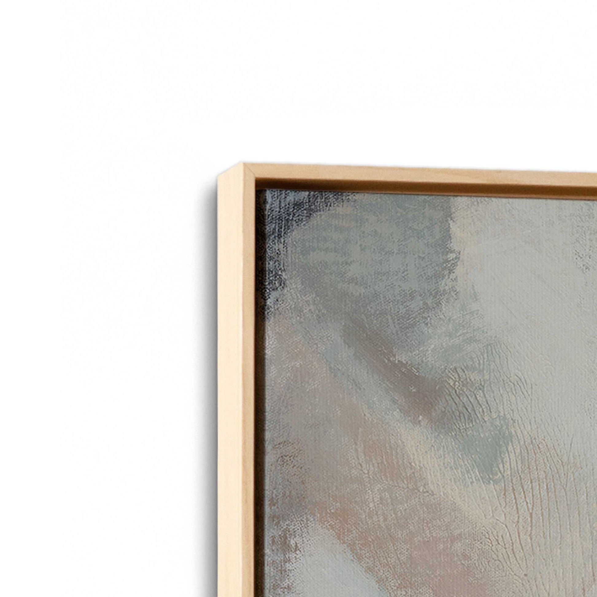 [Color:American Maple], Picture of art in a American Maple frame at an angle