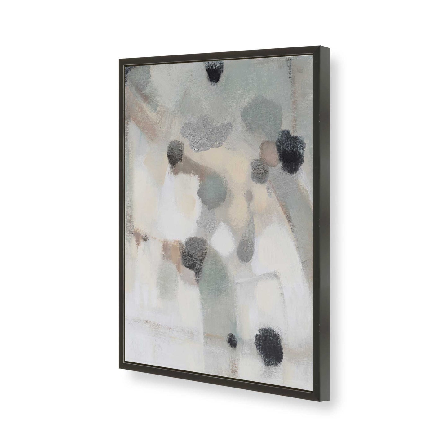 [Color:Satin Black], Picture of art in a Satin Black frame of the corner