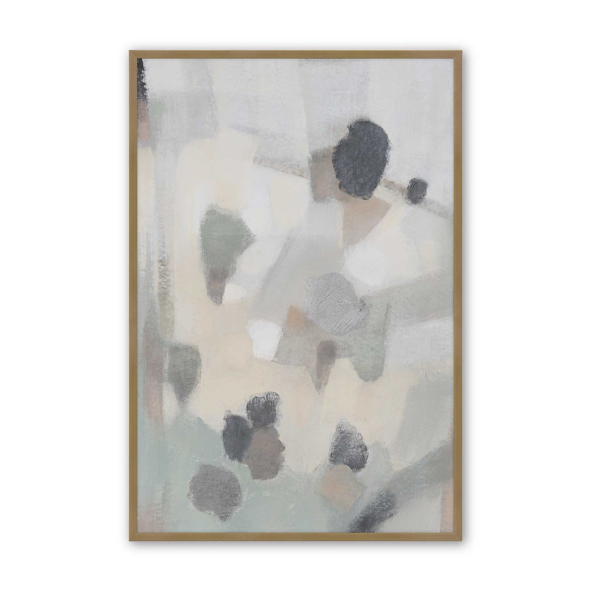 [Color:Brushed Gold], Picture of art in a Brushed Gold frame