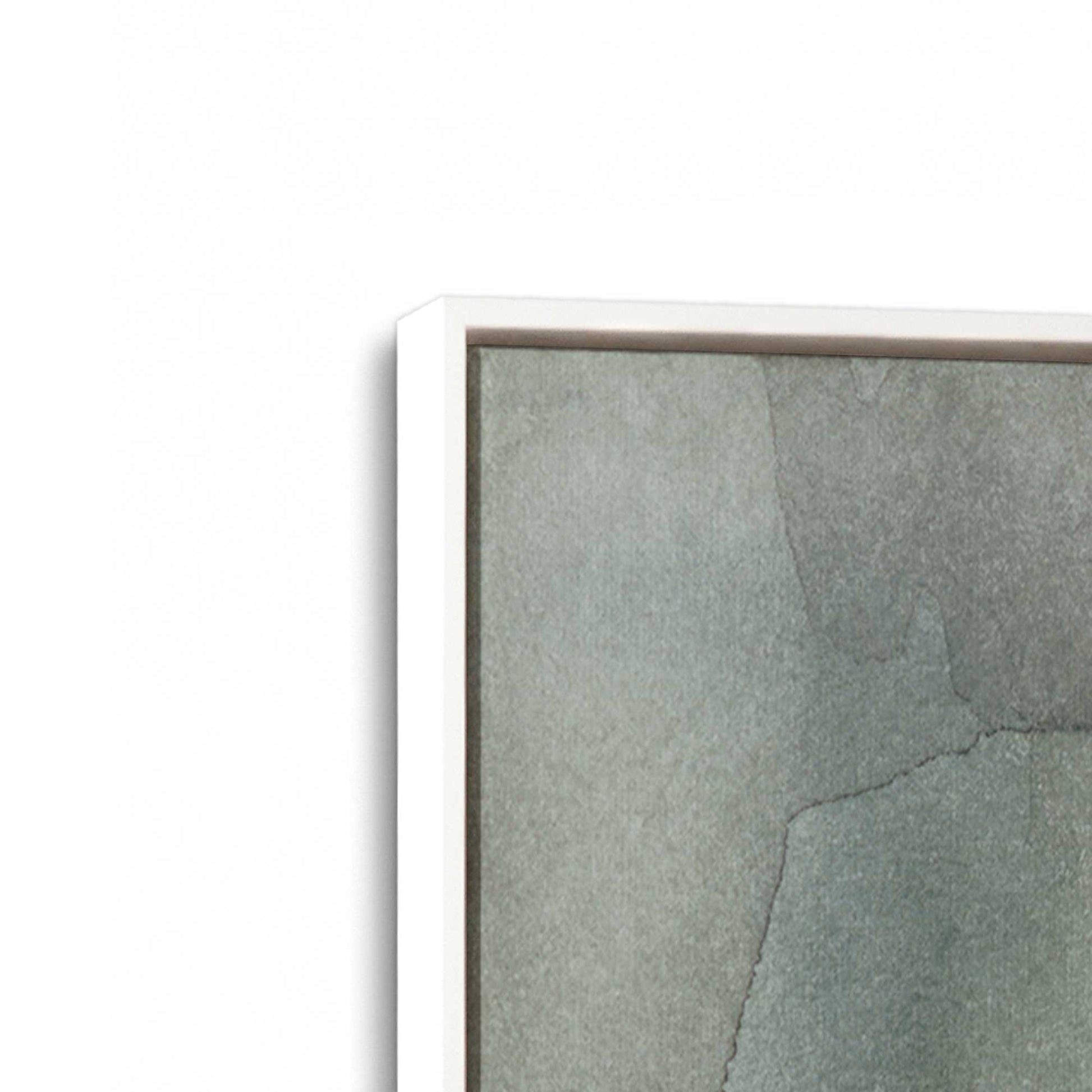 [Color:Opaque White], Picture of art in a White frame at an angle
