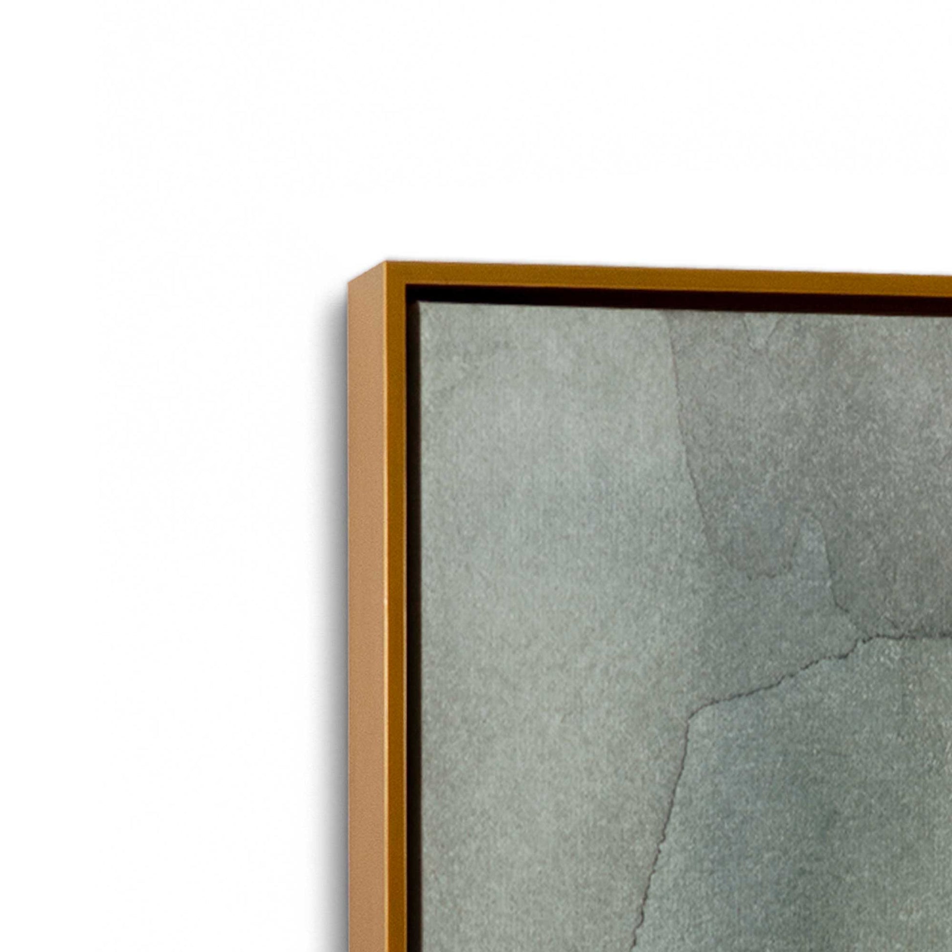 [Color:Polished Gold], Picture of art in a Polished Gold frame at an angle