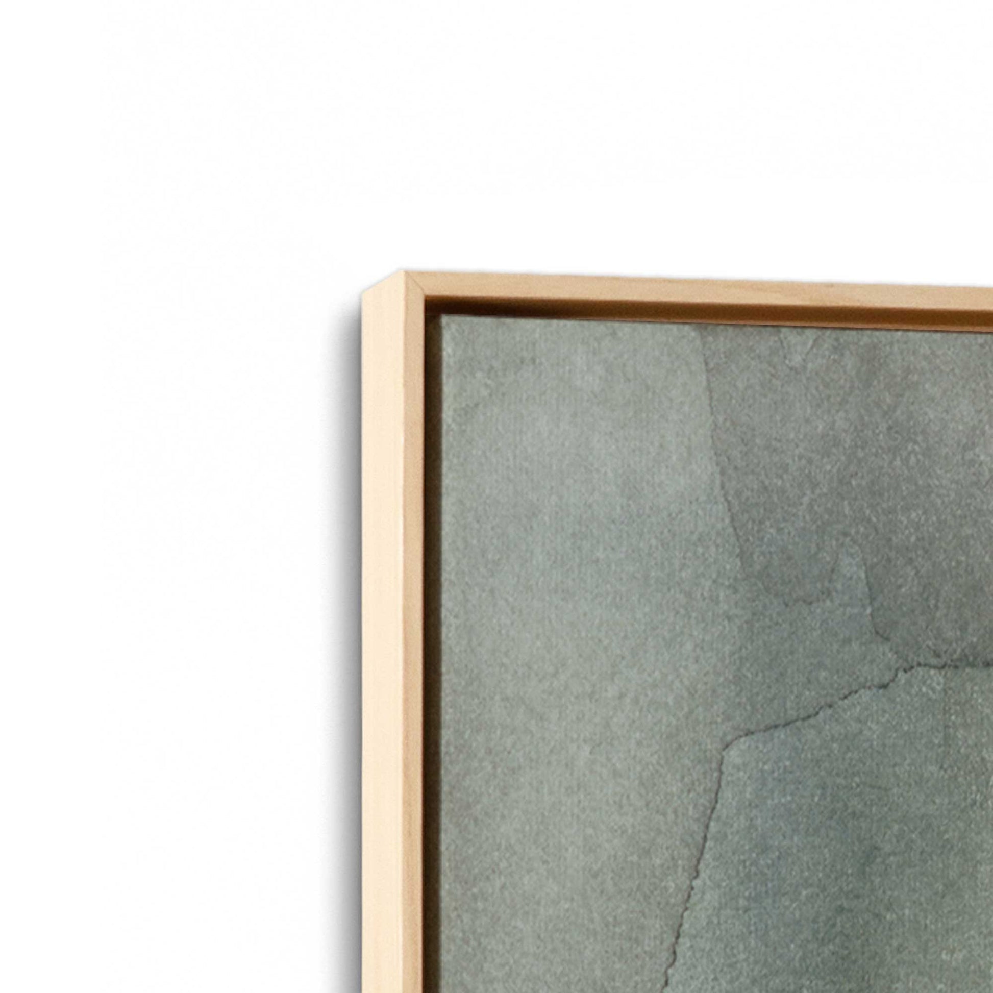 [Color:American Maple], Picture of art in a American Maple frame at an angle