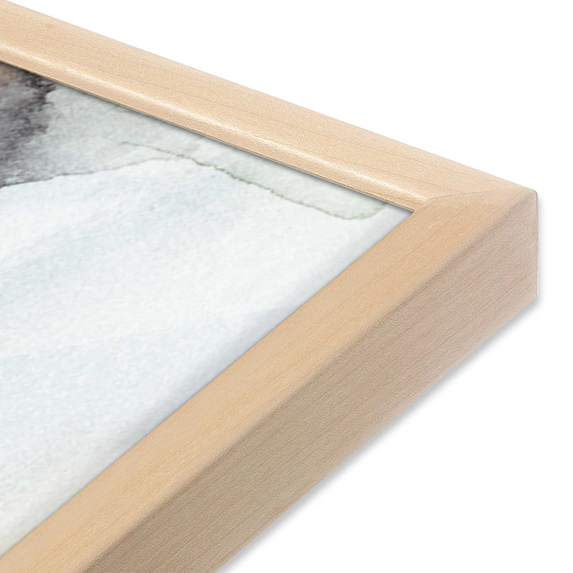 [Color:Raw Maple], Picture of art in a Raw Maple frame at an angle